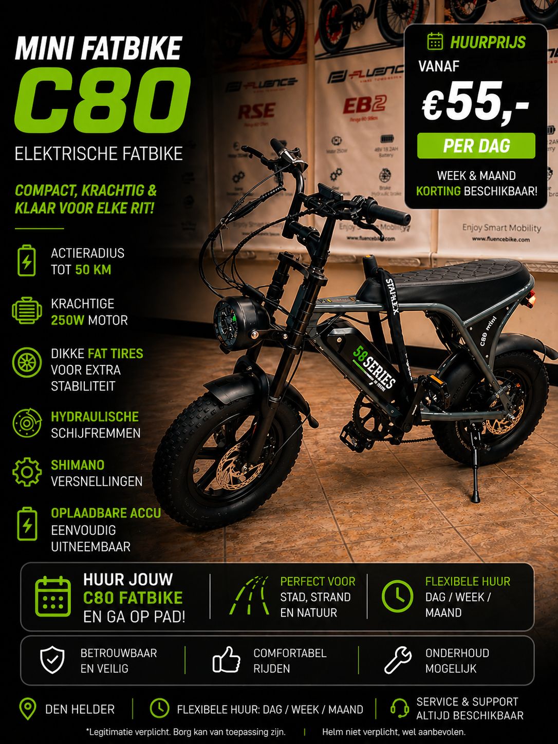 Mini Fatbike C80 - Verhuur