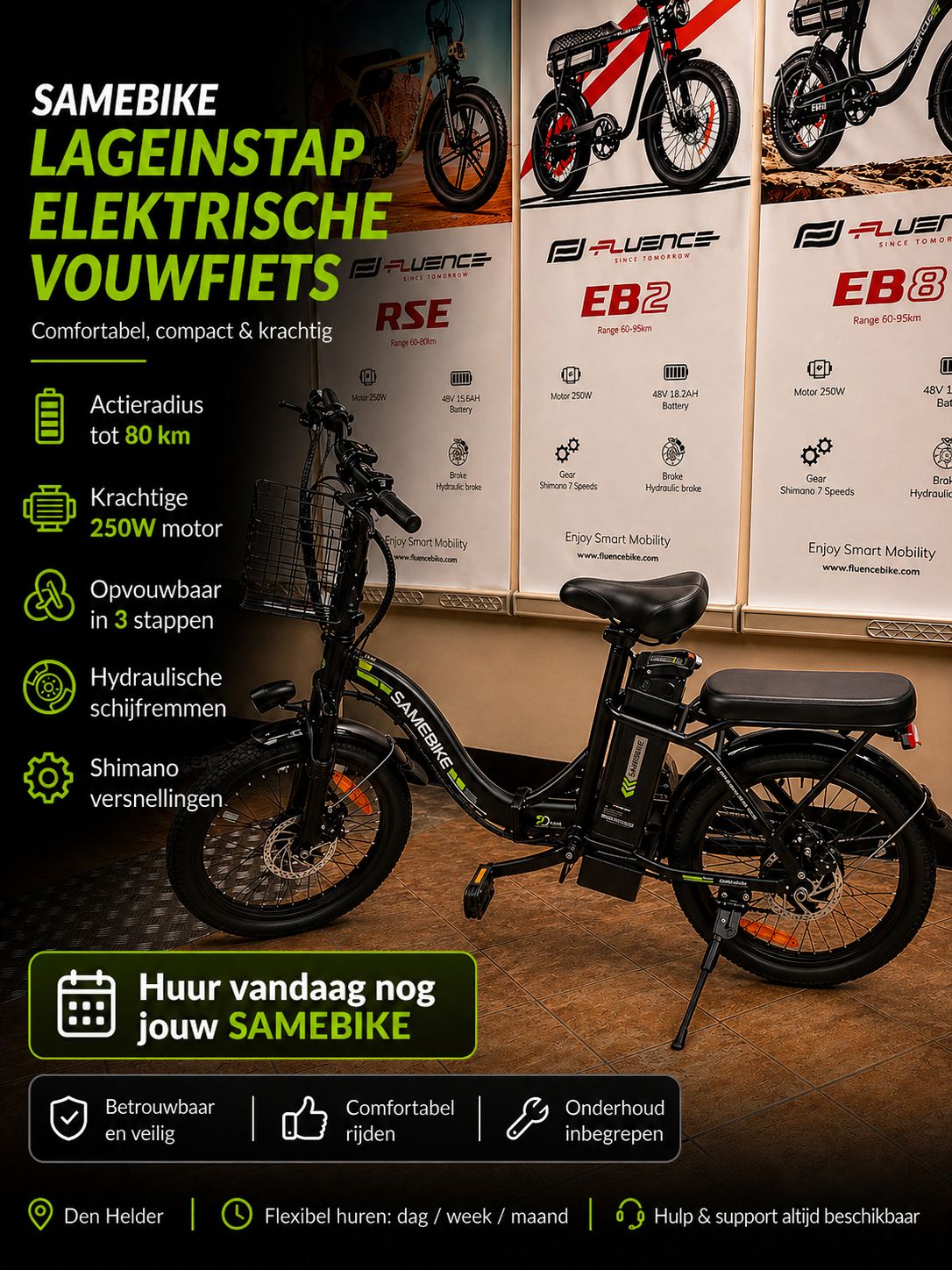 Samebike Vouwfiets - Verhuur
