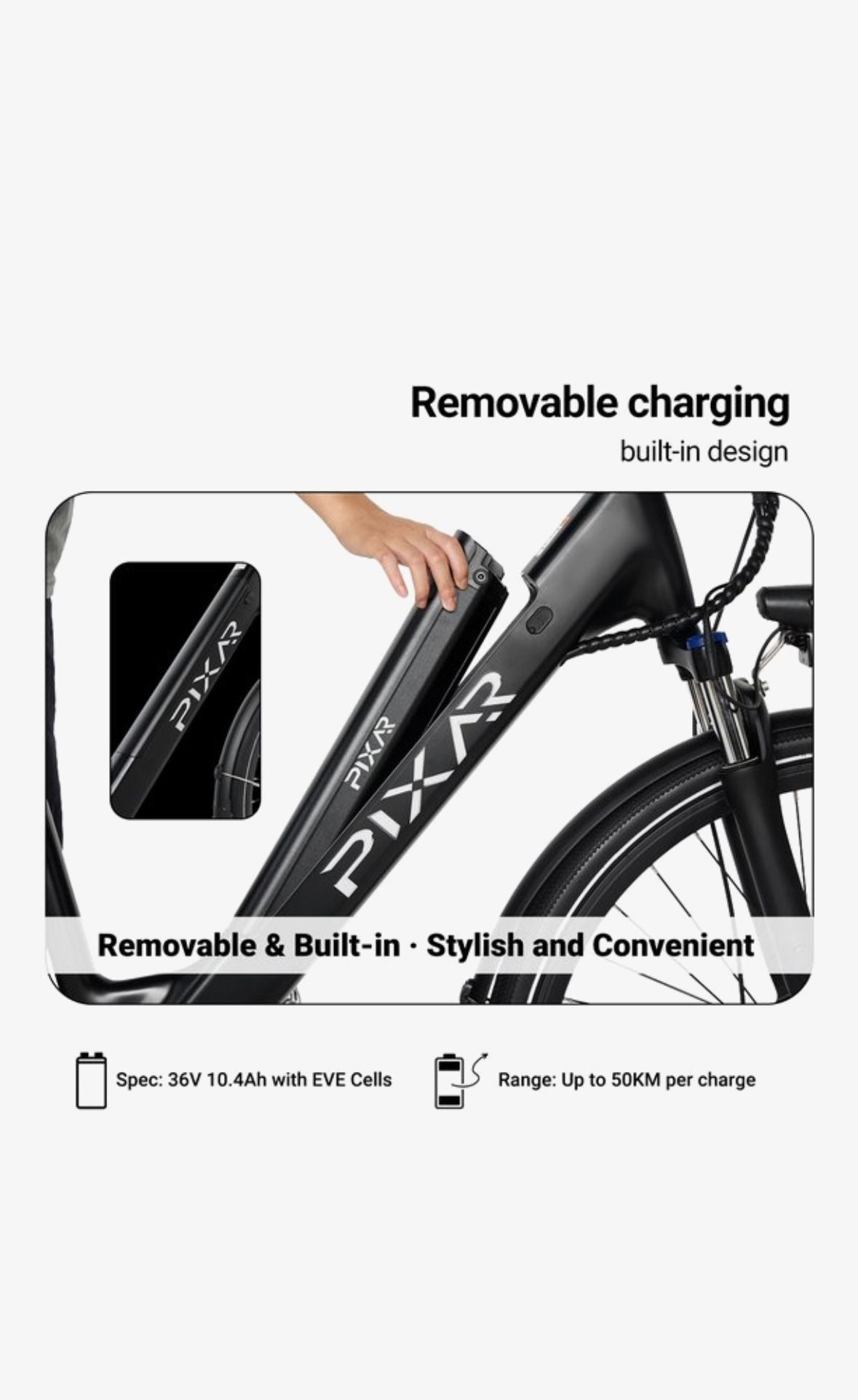 Pixar City1 – Elektrische stadsfiets